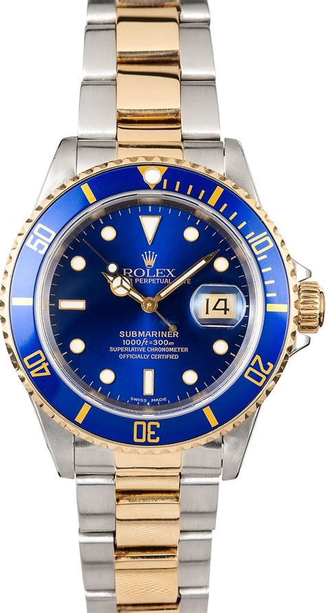 rolex submariner blau gold silber|rolex blue submariner 2022.